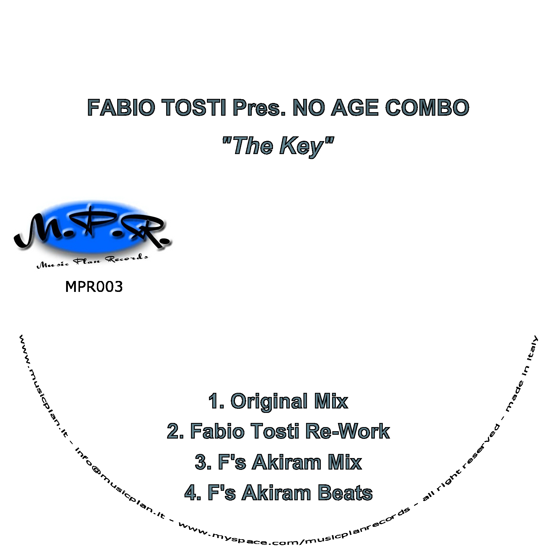 The Key (incl. Fabio Tosti Re-Work)